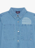 Denim shirt with savannah pattern FALAVAGE / 23E3PG81CHMP272