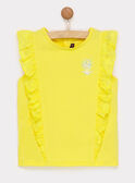 Golden yellow T-shirt RYESSETTE / 19E2PFS1TMC106