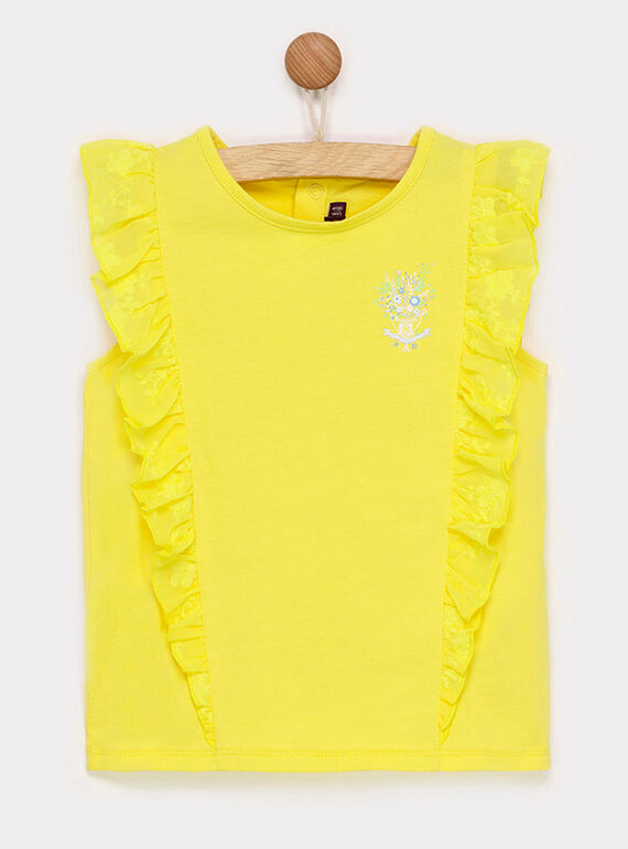 Golden yellow T-shirt RYESSETTE / 19E2PFS1TMC106