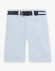 Child boy sky blue Bermuda shorts CYJOBAGE / 22E3PG1ABER020