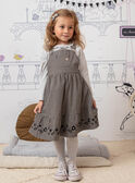 Girl's flowing gingham overalls dress BECHAETTE / 21H2PF21CHS090