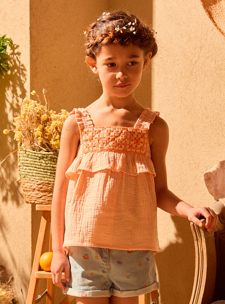 Orange TANK TOP MLOTOPETTE / 25E2PFP1DEBE413