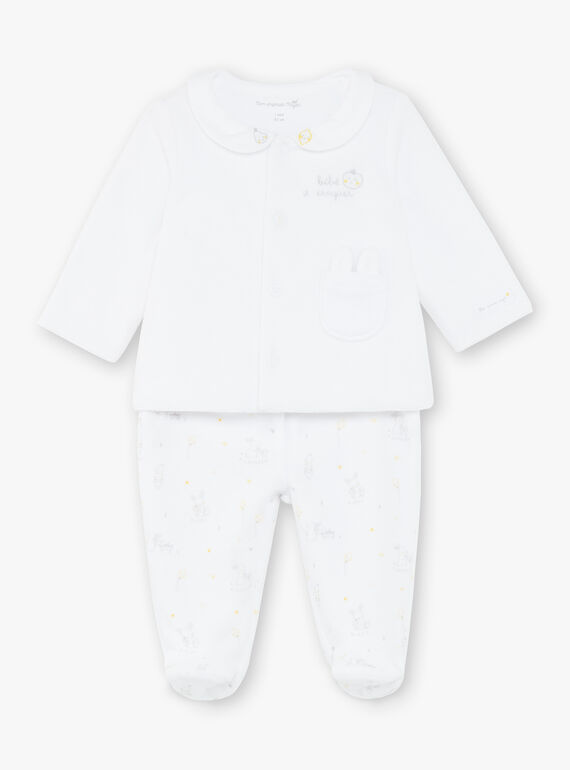 Set white velvet baby velvet vest and pants mixed ZOEDEN / 21E0NMG1ENS000