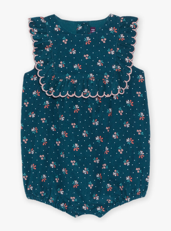 Corduroy floral print romper DATAHIS / 22H1BFZ1BARG633