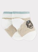 Light beige Low socks RYBIBOU / 19E4BGR1SOB806