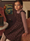 Chocolate velvet apron dress GUGUETTE / 23H2PFH1CHS815