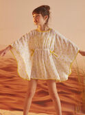 Ecru beach tunic with lemon print KLUKAFETTE / 24E4PFG1TDP001