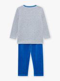 Heather grey velvet pyjama set with Paris patterns FLOVILAGE / 23E5PG25PYJ943