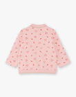 Baby Girl Pink Teddy with Doe and Flower Print BAISA / 21H1BFJ1JGHD314