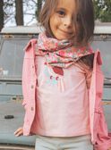 Old pink snood with flowers print FISNOUETTE / 23E4PFD1SNOD318