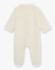 Rabbit beige synthetic fur sleep suit DECLEMENT / 22H5BGW1SPY811