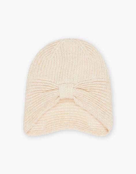 Beige knit cap FRABONETTE / 23E4PF51BON808