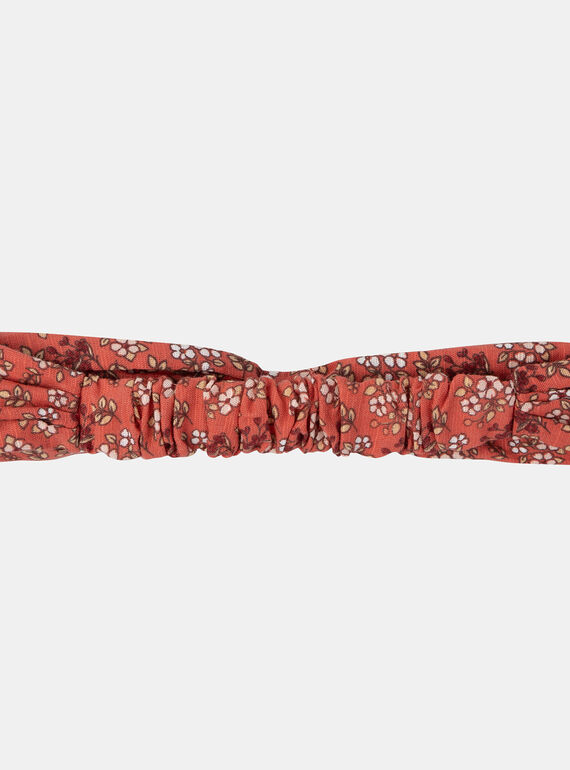 Elasticated papaya headband KROBAETTE / 24E4PFE1BANE405