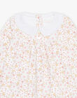 Off white floral print dress, headband and leggings set FOSTINE / 23E0CF73ENS321