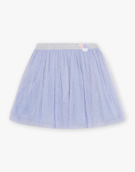 Lilac tulle skirt with sequins child girl CLUJUPETTE / 22E2PF11JUPH700