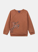 Terracotta rhinoceros sweatshirt KROMUAGE / 24E3PGE1SWEF519