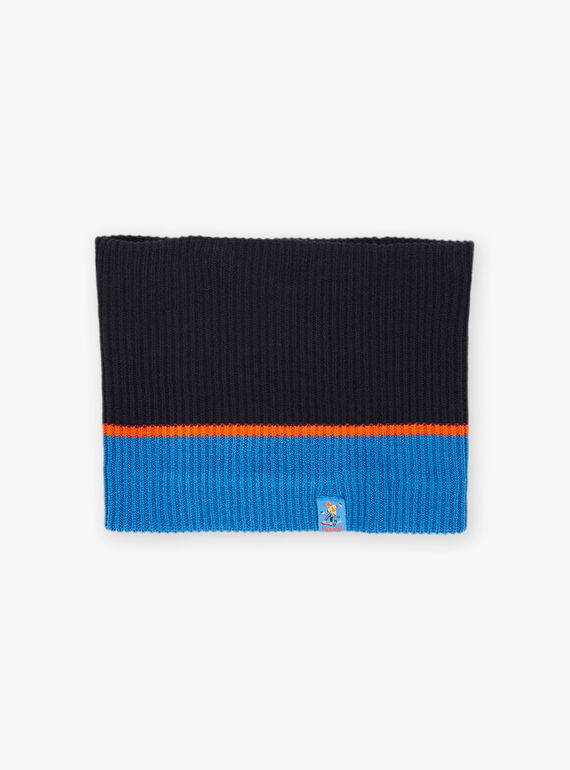 Knitted tricolor snood DEROULAGE / 22H4PGM2SNO713