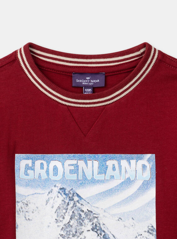 Burgundy TEE SHIRT LS LARENAGE / 24H3PGR2TML501