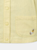 Yellow jacket with a ruffle KOVEZETTE / 24E2PFD2VESB104