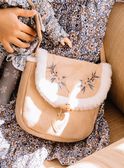 Beige synthetic suede bag DIASACETTE / 22H4PFY1BESI820