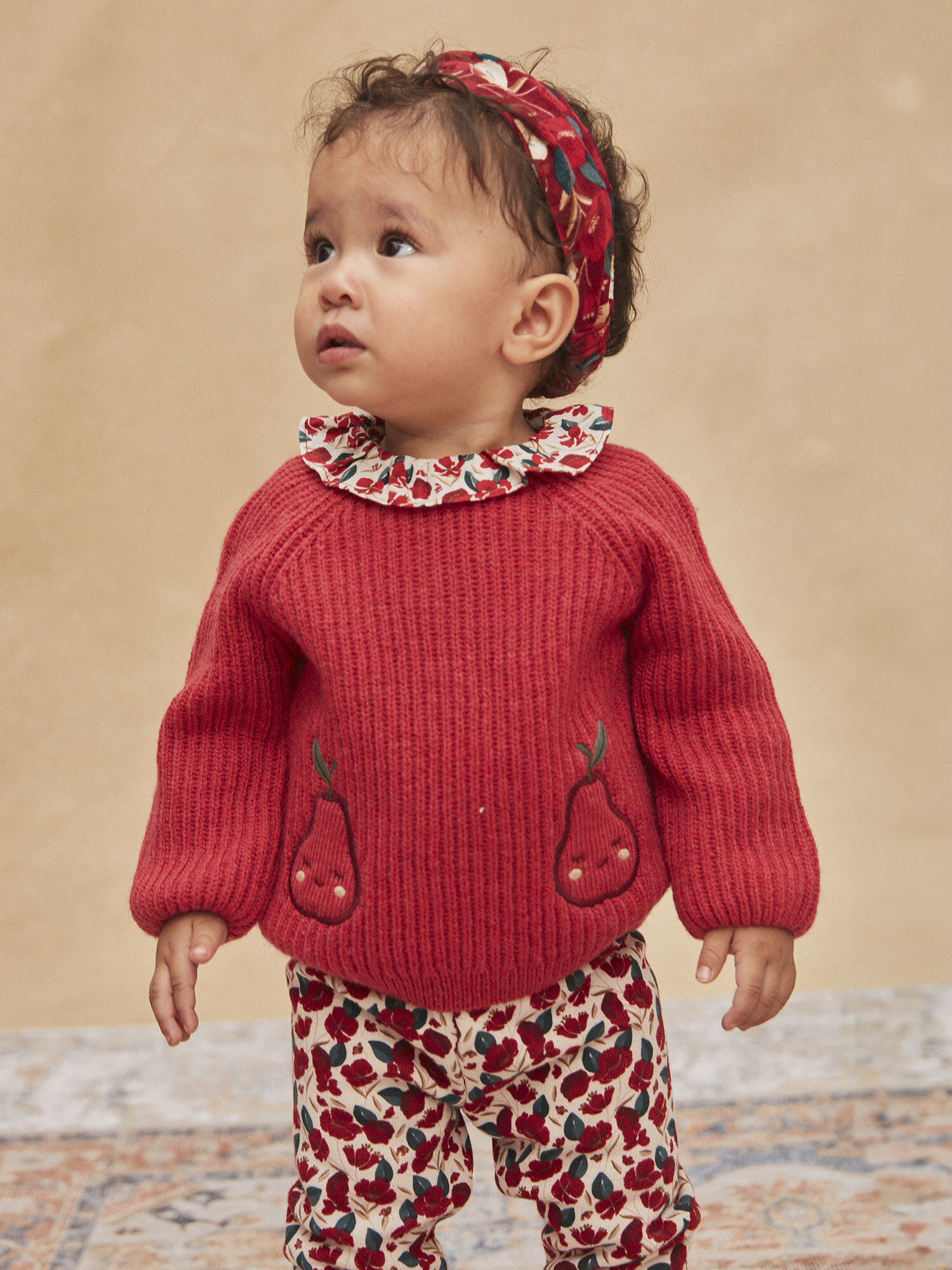 Baby girl deals red jumper