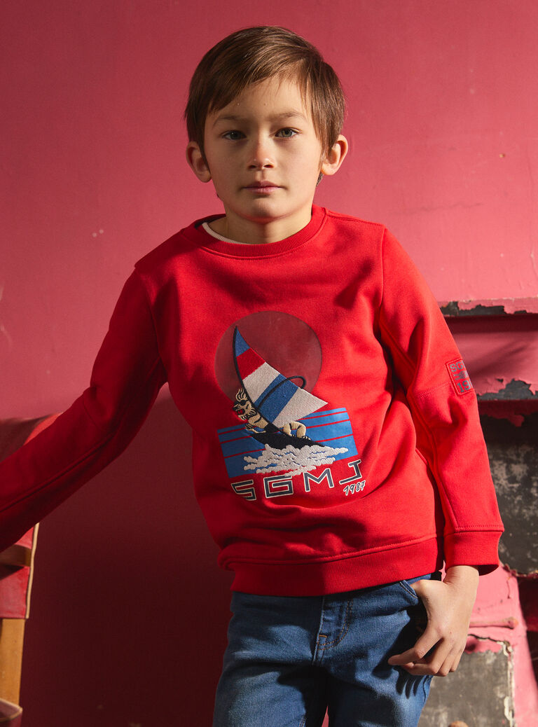 Red SWEAT SHIRT MOSKIPAGE / 25E3PGJ1SWE050