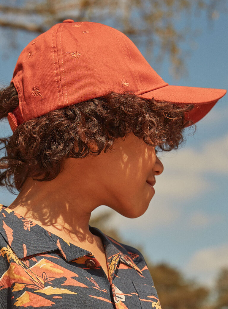 Red twill cap FLITETAGE / 23E4PGP1CHAE406