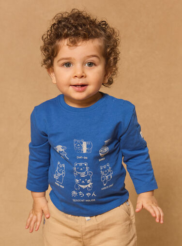 Blue TEE SHIRT LS Blue TEE SHIRT LS MACONNOR / 25E1BG81TMLC209