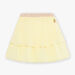 Child girl sunshine yellow skirt with muslin ruffles