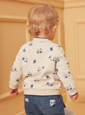 Reversible blue and ecru cardigan LADRISTO / 24H1BGJ1GILC230