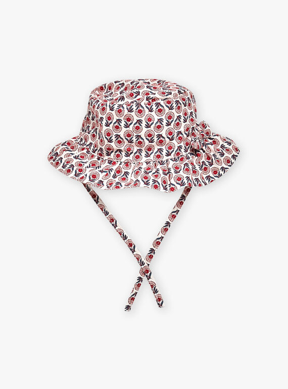 Nude floral print bob FAWINA / 23E4BFQ1CHAD319