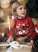 Red and navy velvet Christmas pyjama set GLUCHAGE / 23H5PGG2PYJF511
