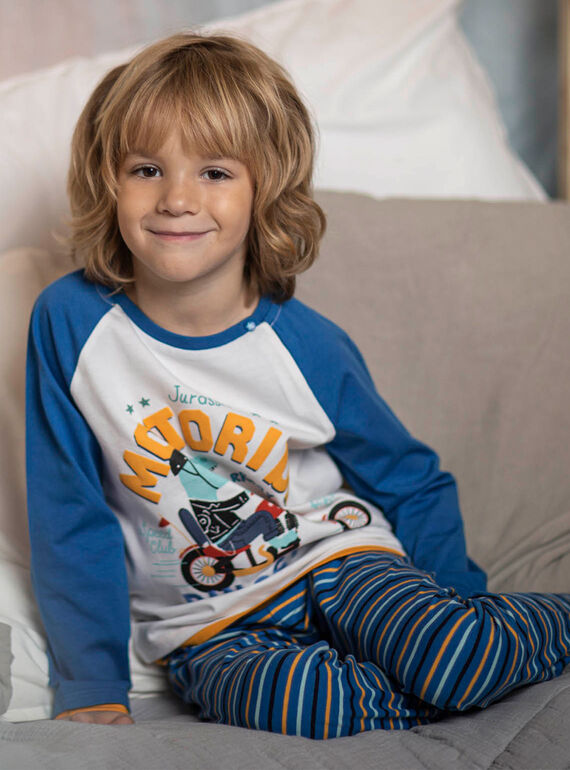 Child boy motorcycle dinosaur pajama set CAMOTAGE / 22E5PG41PYJ001