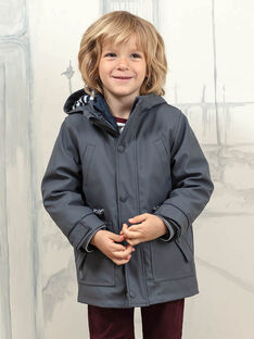 Boy's Grey 2 in 1 Hooded Raincoat BARIMPAGE / 21H3PGC2IMPJ912