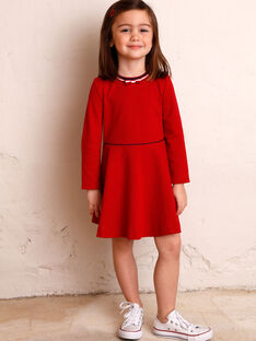 Red dress child girl ZLOMETTE4 / 21E2PFK5ROB719