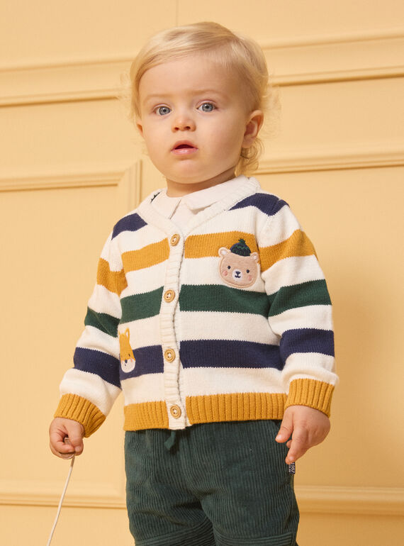 Yellow KIDS CARDIGAN LAMATHIAS / 24H1BGO1GIL107
