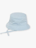 Beige and blue striped print bucket hat  FAENZO / 23E4BGI1CHAC218