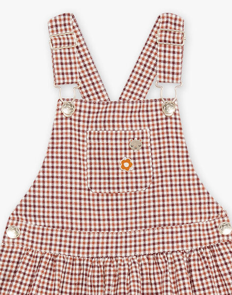 Dungaree dress with check DOCARETTE / 22H2PFF1CHS001