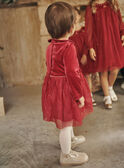 Red velvet dress GATATIANA / 23H1BFN2ROBF529