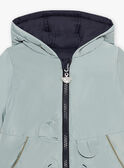 Baby boy's reversible water green jacket CIENZO / 22E1BGG1DML614