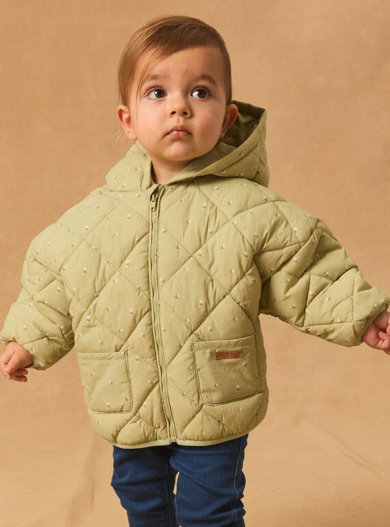 Blue green DOWN JACKET MIMORGANE / 25E1BF31D3E614