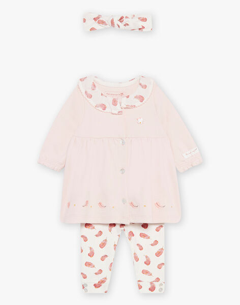 Baby girl dress, legging and headband set DOLAINE / 22H0CFH3ENS307