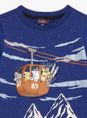 Glacier blue T-shirt with mountain and gondola motifs GLITELAGE / 23H3PGR1TML219