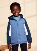 Grey blue hooded Jacket FRABLOCAGE / 23E3PG53BLO717