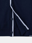 Blue V-neck cardigan KRESSAGE / 24E3PGL2GIL070