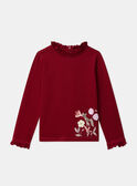 Red TEE SHIRT LS LALUNETTE / 24H2PFR2TMLF506