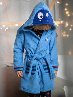 Child boy's blue animation bathrobe CAPEIGNAGE / 22E5PG41PEIC237