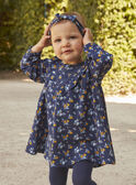 Navy blue dress with floral print GAELLA / 23H1BF91ROB070