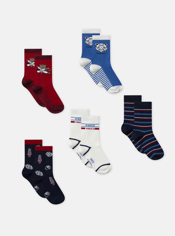White SOCKS SETx5 NOPAKAGE / 25H4PGP1LC5A015