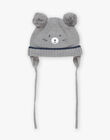 Grey knitted animal face hat DIOSON / 22H4BGM2BON942